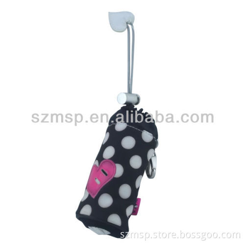600Denier pu bottle bag hanging outside the school bag or backpack
